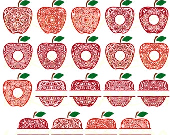 Download Apple Mandala Svg Etsy