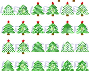 Download Free Christmas Tree Svg Swirly Christmas Tree Monogram Frames Svg Etsy SVG Cut Files