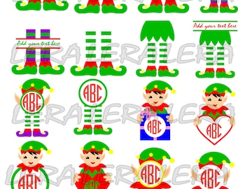 60 % OFF, Christmas Monogram Frame, Elf Monogram SVG, Christmas SVG Files, Elf legs svg, Elf svg Cut File, png, eps, dxf, Elf Monogram Frame