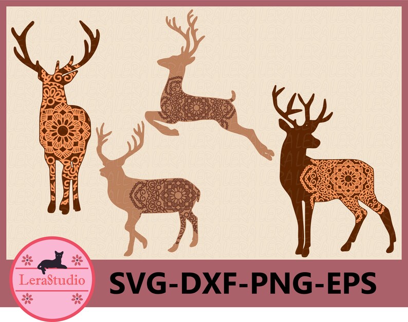 Download 60 % OFF Deer Mandala Svg Deer SVG Antler SVG Mandala Svg ...