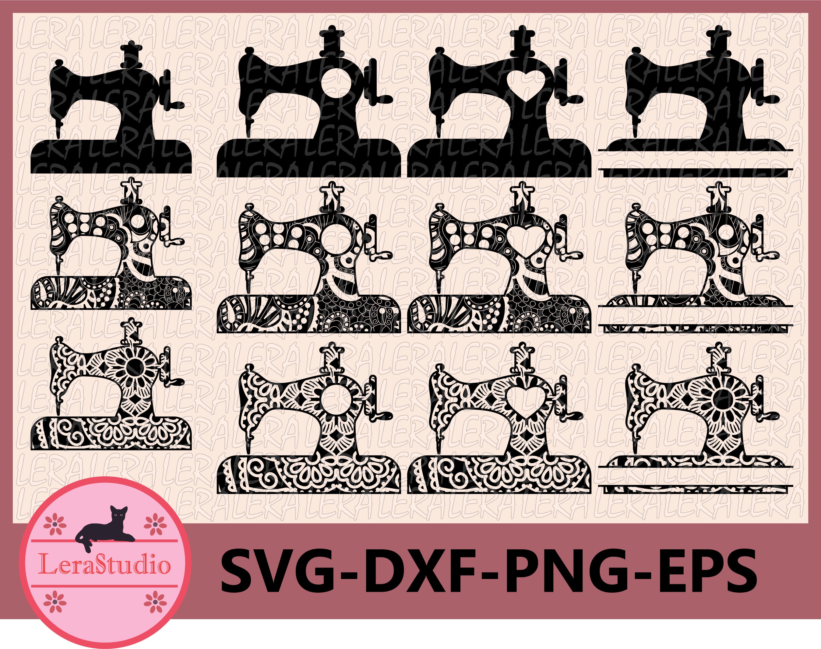 60 OFF Sewing Machine SVG Sewing Machine Monogram Svg Etsy