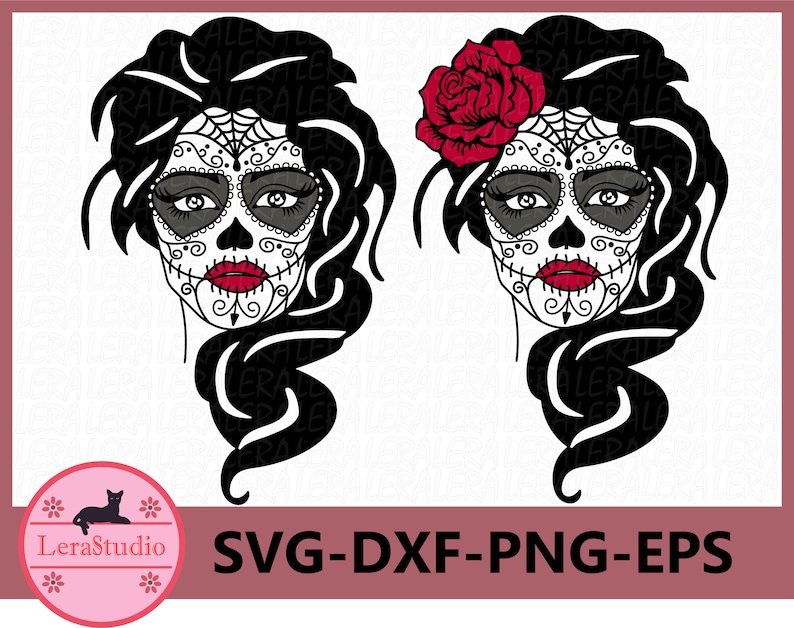 Download 60 % OFF Girl skull svg Sugar Skull Svg Skeleton svg | Etsy