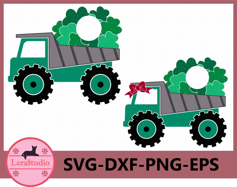 Leaf Clover Svg eps ai Truck Shamrock SVG dxf Truck Patricks Day Svg 60 /% OFF Shamrock Clover svg png Clover Frames Svg