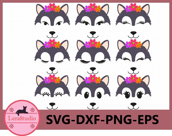 Download 60 Off Cute Wolf Face Svg Animal Face Svg Wolf Eyelashes Etsy PSD Mockup Templates