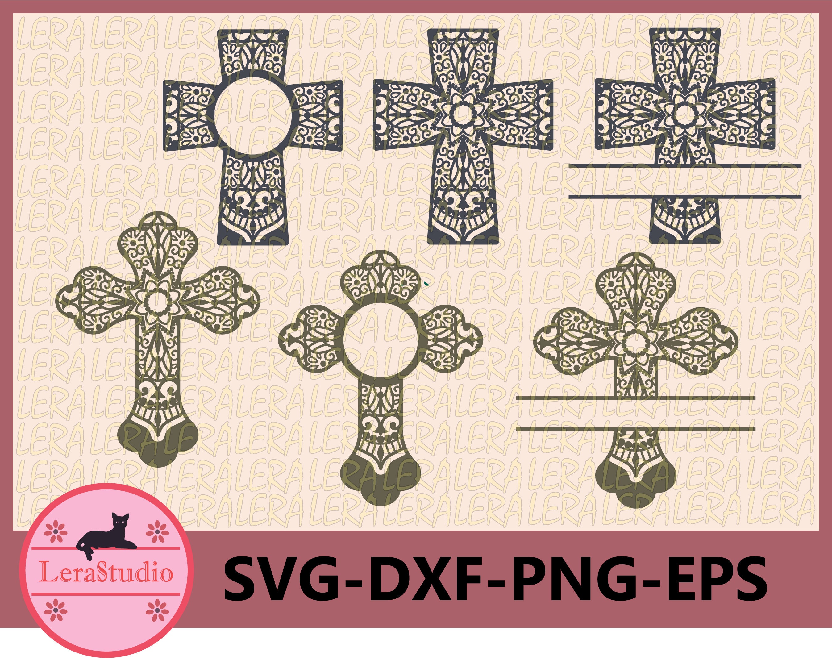 Download 60 Off Cross Svg Cross Mandala Cut Files Png Eps Dxf Etsy