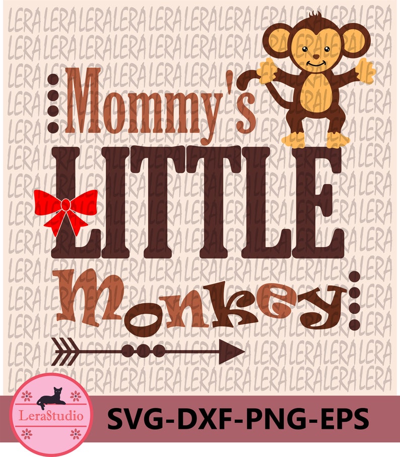 60 % OFF Mommy's Little Monkey svg Monkey svg Baby svg | Etsy