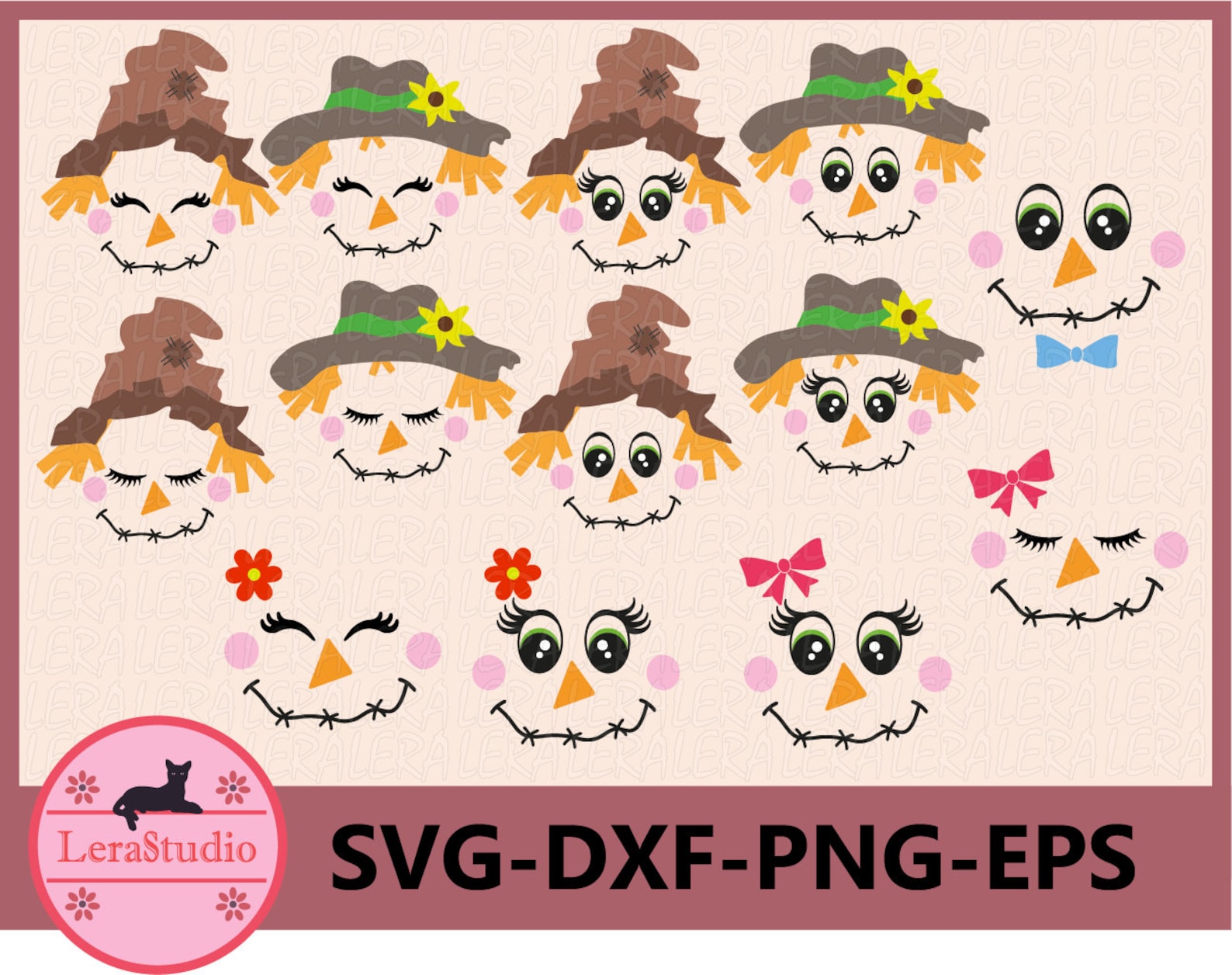 60 % OFF Scarecrow Face SVG Halloween Svg File Fall Svg 画 像 1.