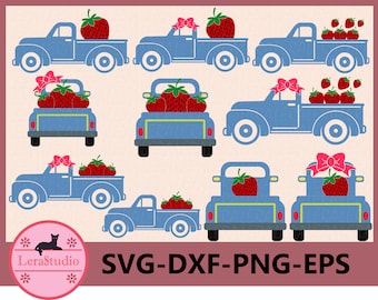 60 % OFF, Strawberry SVG, Truck Svg, Truck Strawberry svg, png, eps, dxf, Silhouette, Cricut Cut files, ClipArt Instant Download