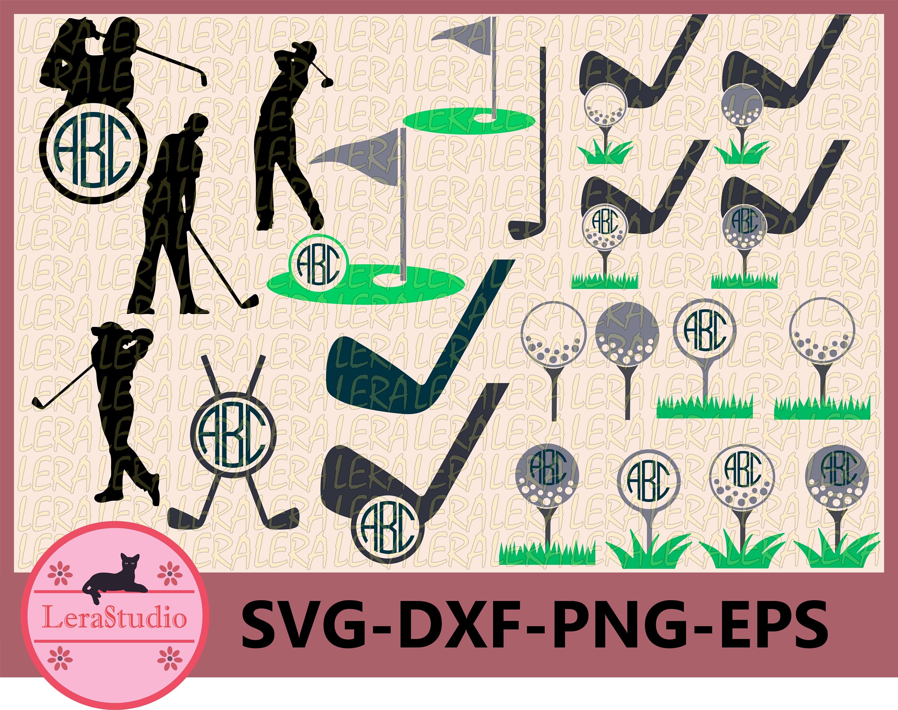Download 60 % OFF Golf Svg Golf Monogram Svg Golf Ball SVG Vinyl | Etsy
