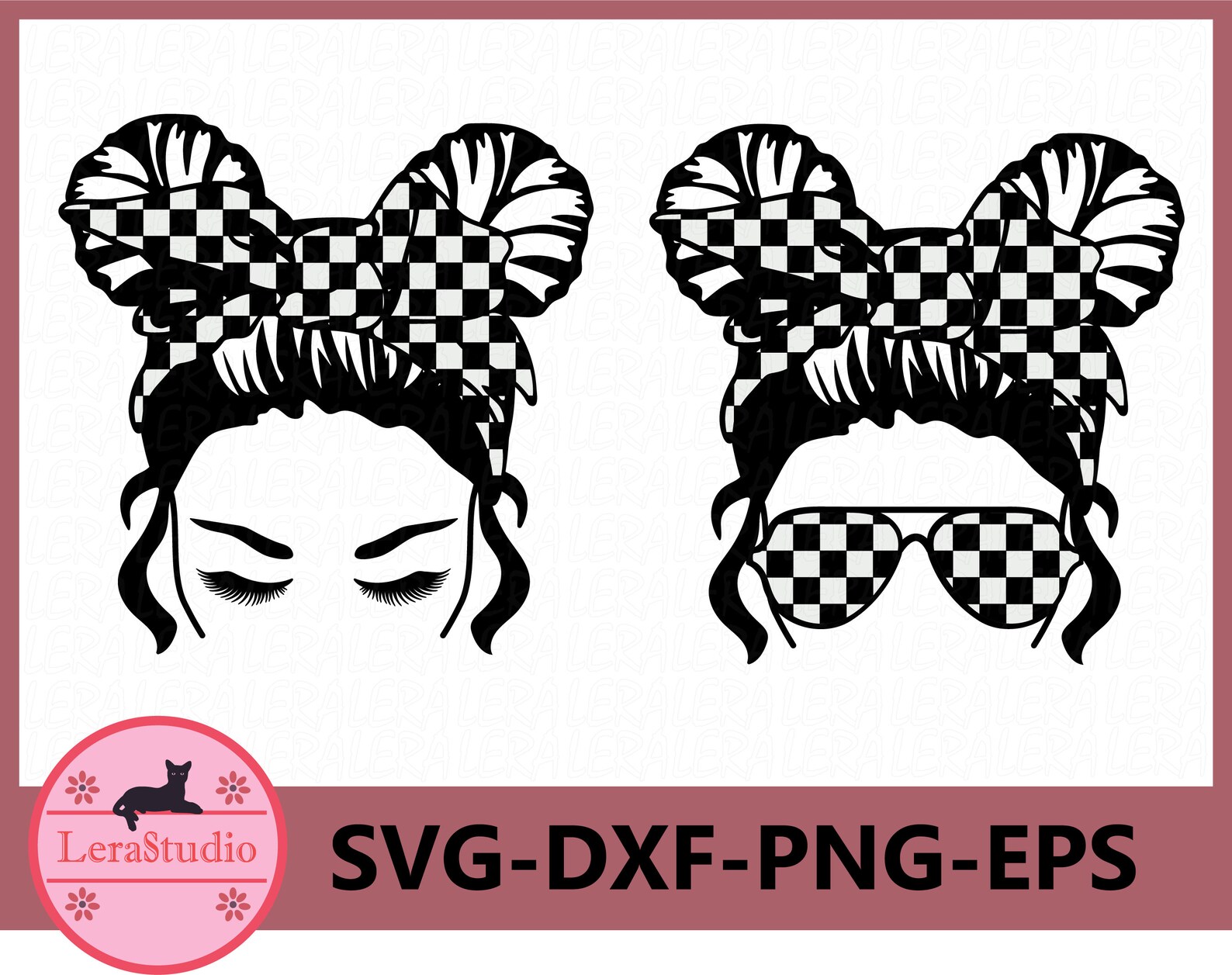 Download 60 % OFF Messy Bun bandana svg Mom life svg Hair Bun | Etsy