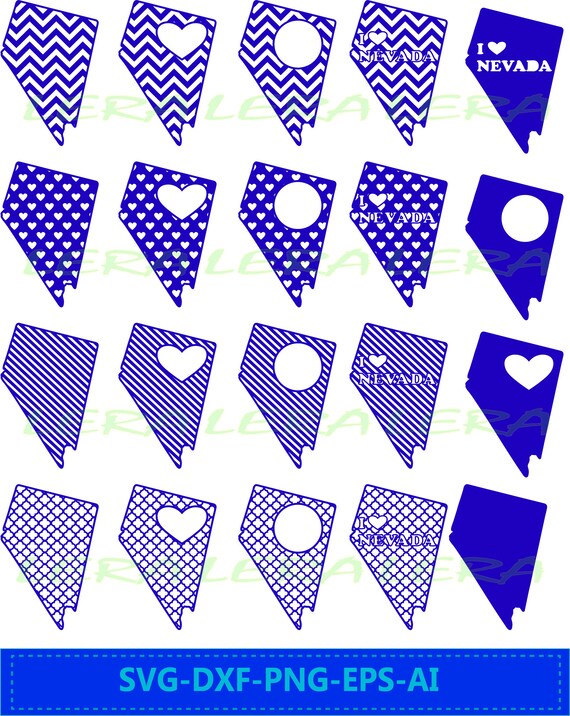 60 OFF Nevada State SVG Nevada Frames Nevada Cricut file Etsy