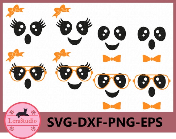 60 % OFF Cute Faces Svg Cute ghost Faces Svg Halloween