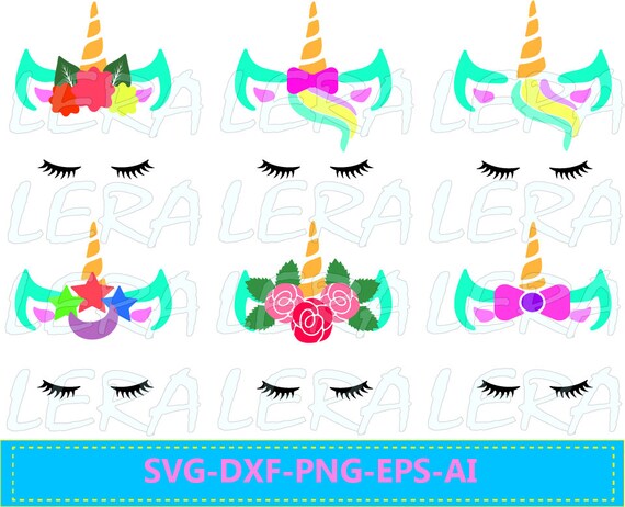 Download 60 Off Unicorn Svg Unicorn With Eyelashes Unicorn Face Svg Dxf Ai Eps Png Gold Horn