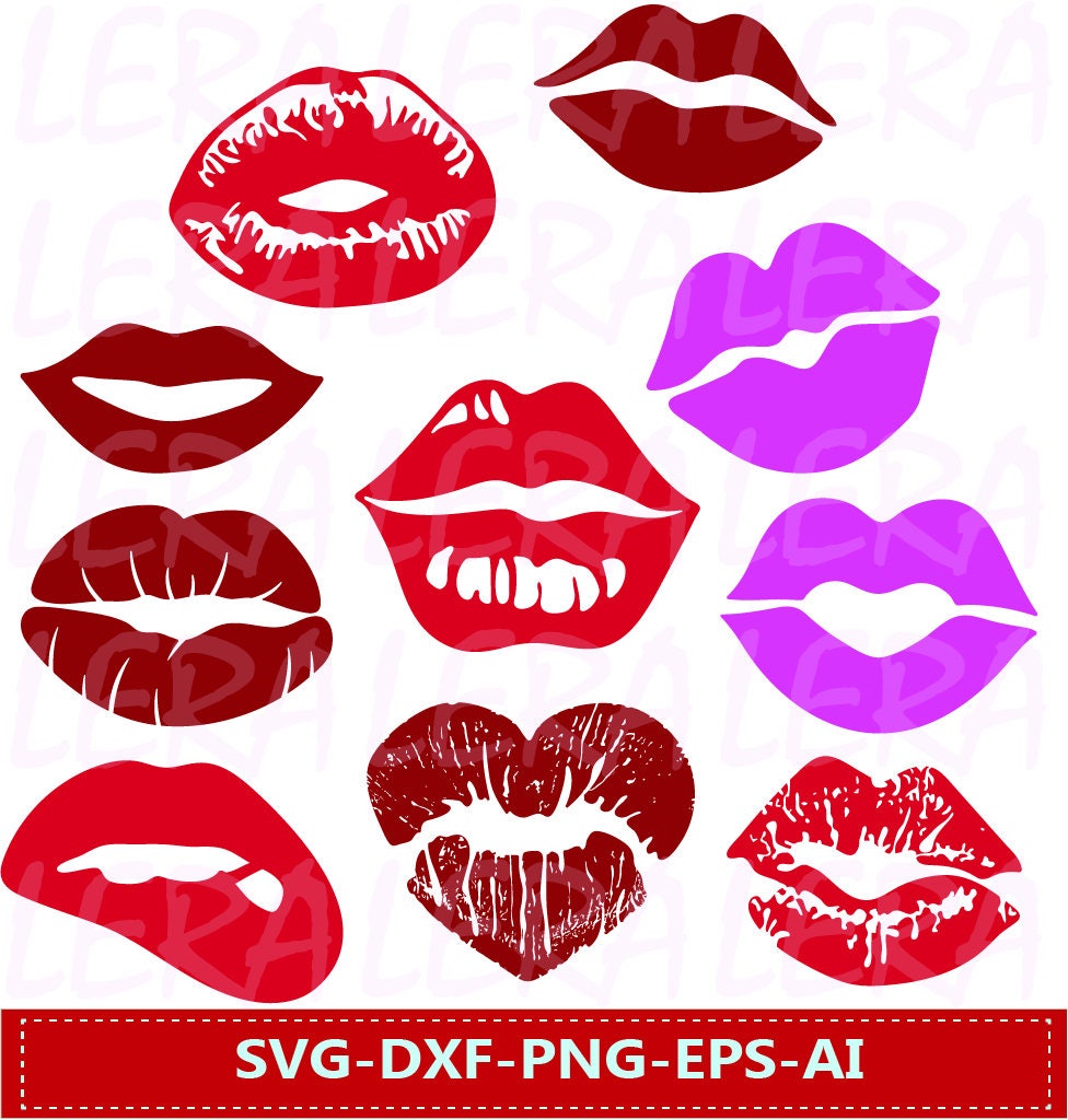Download 60 % OFF Lips svg Lips clipart Lips kiss clip art digital ...