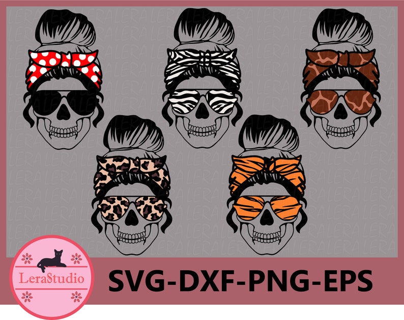 Download 60 % OFF Skull with bandana svg Mom life Skeleton svg | Etsy