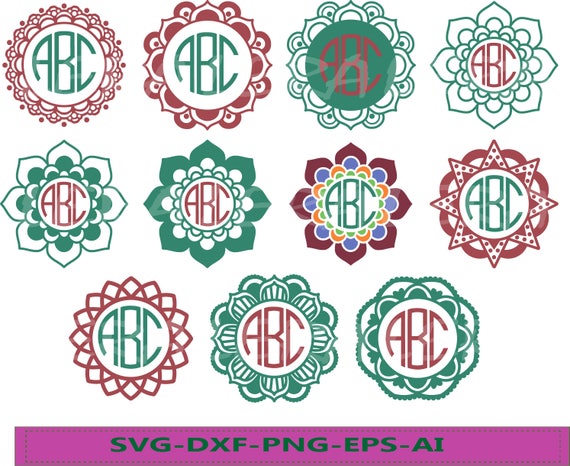 Download 60 % OFF Mandala Circle Monogram svg Mandala svg Mandala ...