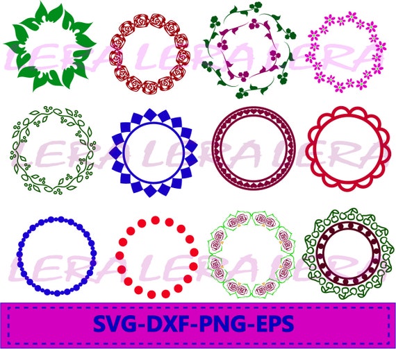 Download Pattern Frames Svg Eps Monogram Files Patterns Png Circle Monogram Frames Svg Vector Vinyl Design Dxf 60 Off Ai Frames Svg Banners Signs Party Decor