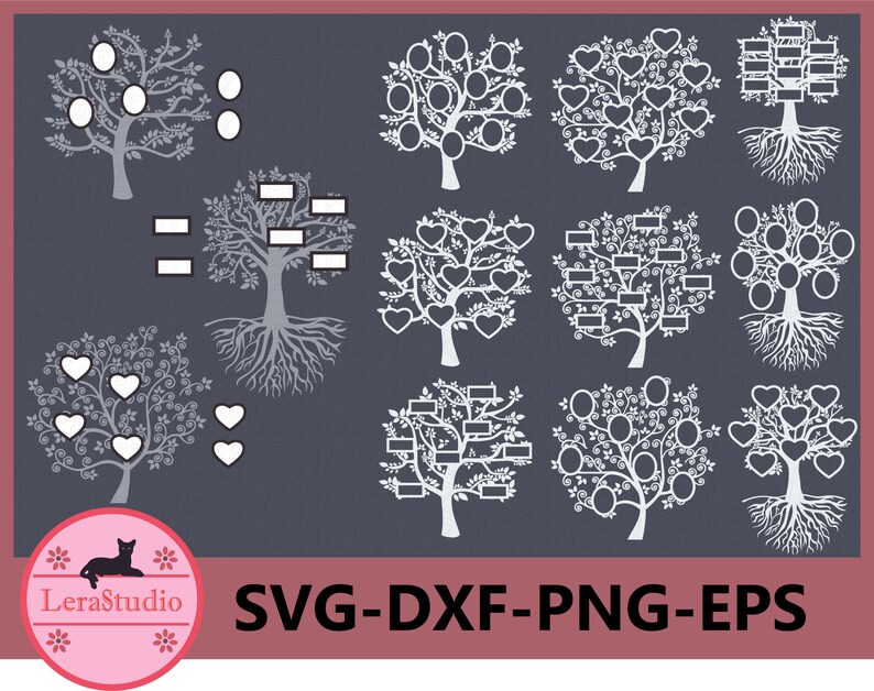 Download 60 % OFF Family Tree SVG Tree Vinyl Decal Tree Cut Files ...