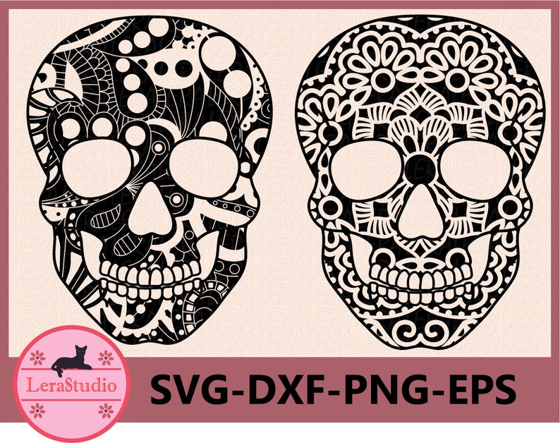 Download 60 % OFF Sugar Skull Svg Mandala SVG Zentangle svg Skull ...