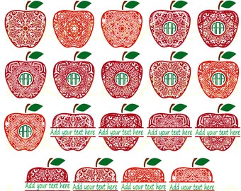 60 % OFF, Apple Mandala SVG, Monogram Apple SVG Frames, Apple Mandala Monogram Frame svg, png, eps, dxf,Apple Split Monogram Svg,Svg Files