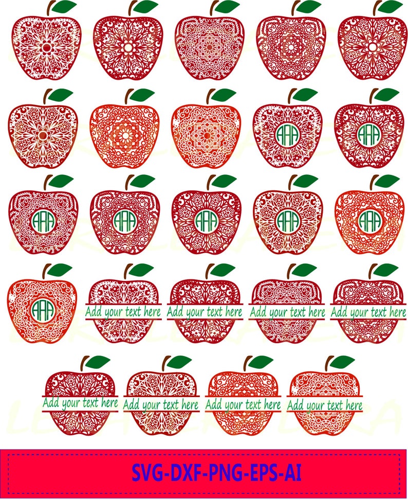 Download Apple Mandala Svg Free Design - Layered SVG Cut File - All ...