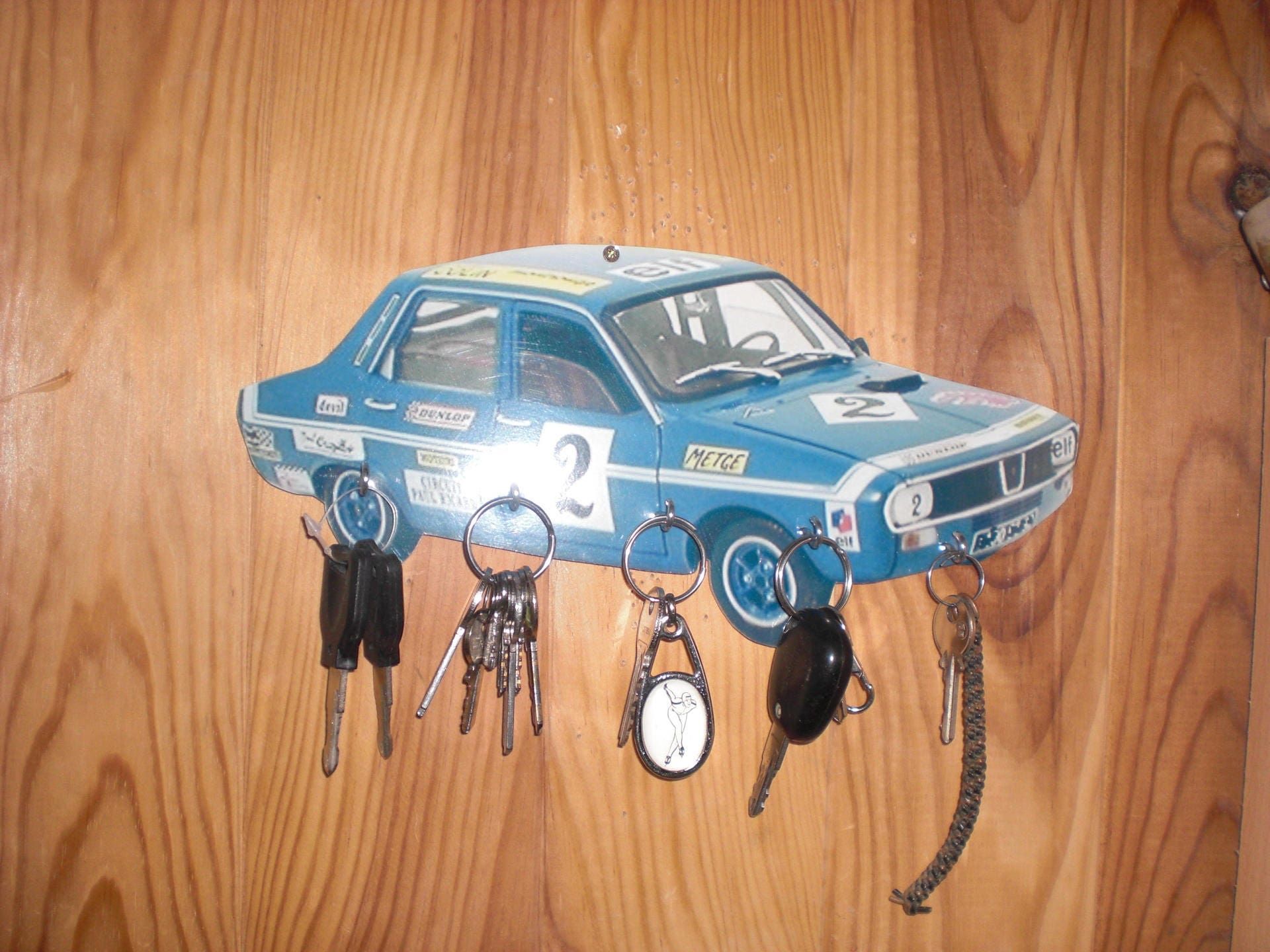Porte Clés Mural Renault 12 Gordini, Accroche Vintage Personnalisé, Portrait Pet, Cadeau Personnalis
