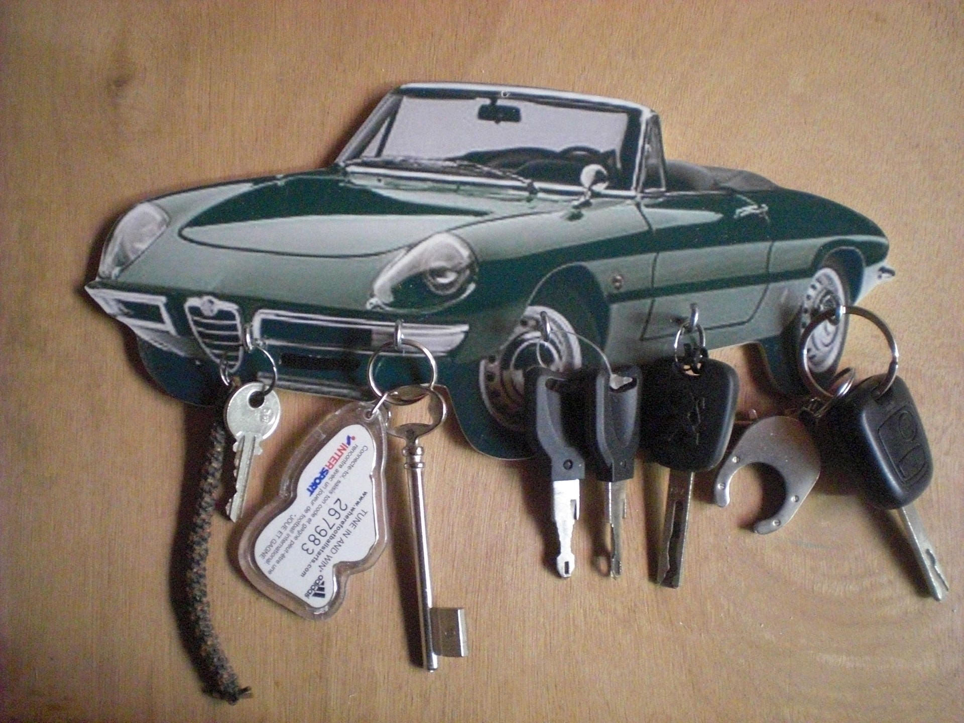 Alfa Romeo 1600 Spider Porte Clés Mural/Alfa Romeo Spider Clés, Hang Keys Wall