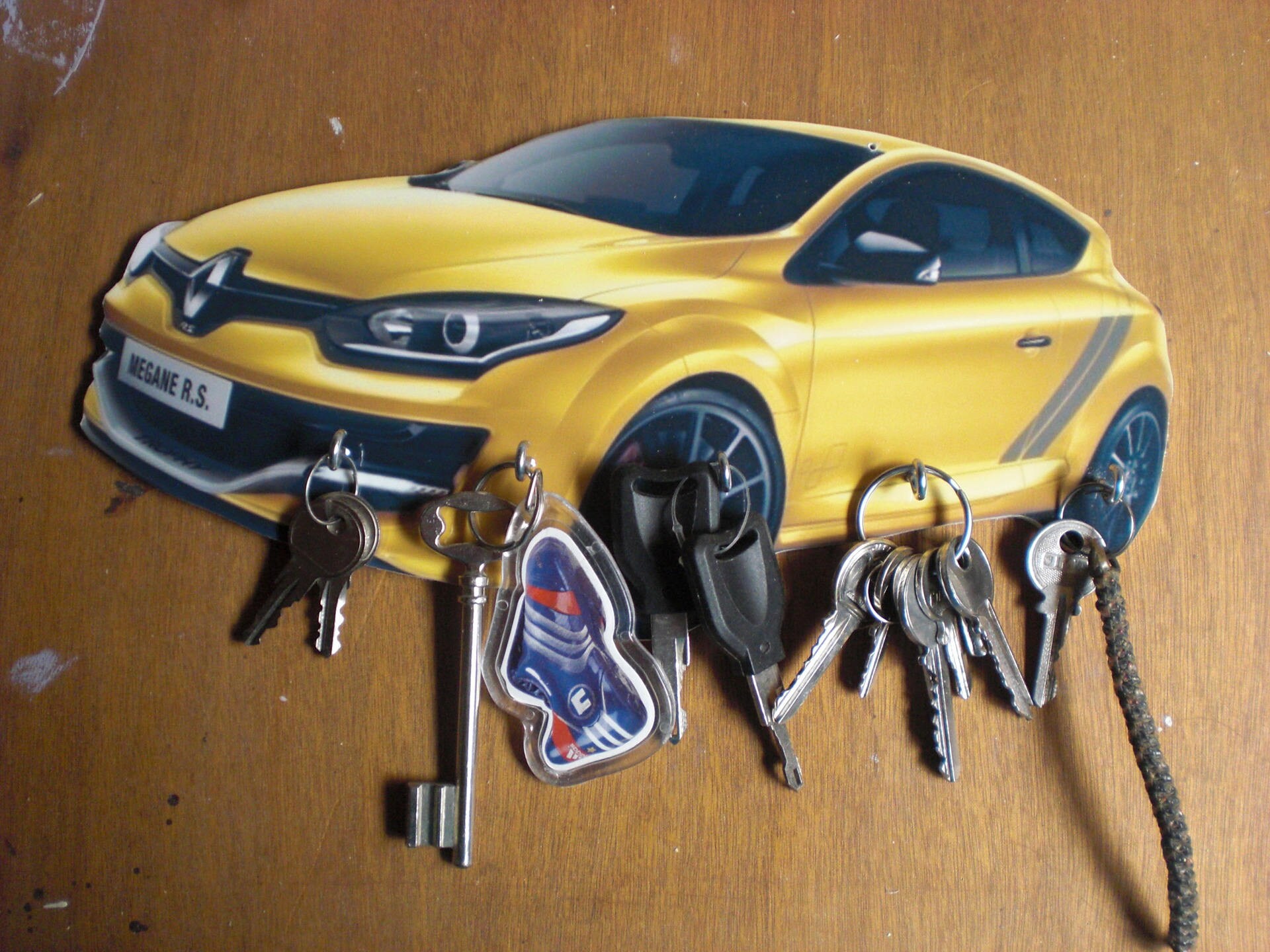 Renault Magane Rs Porte Clés Mural/ Accroche Vintage Personnalisé