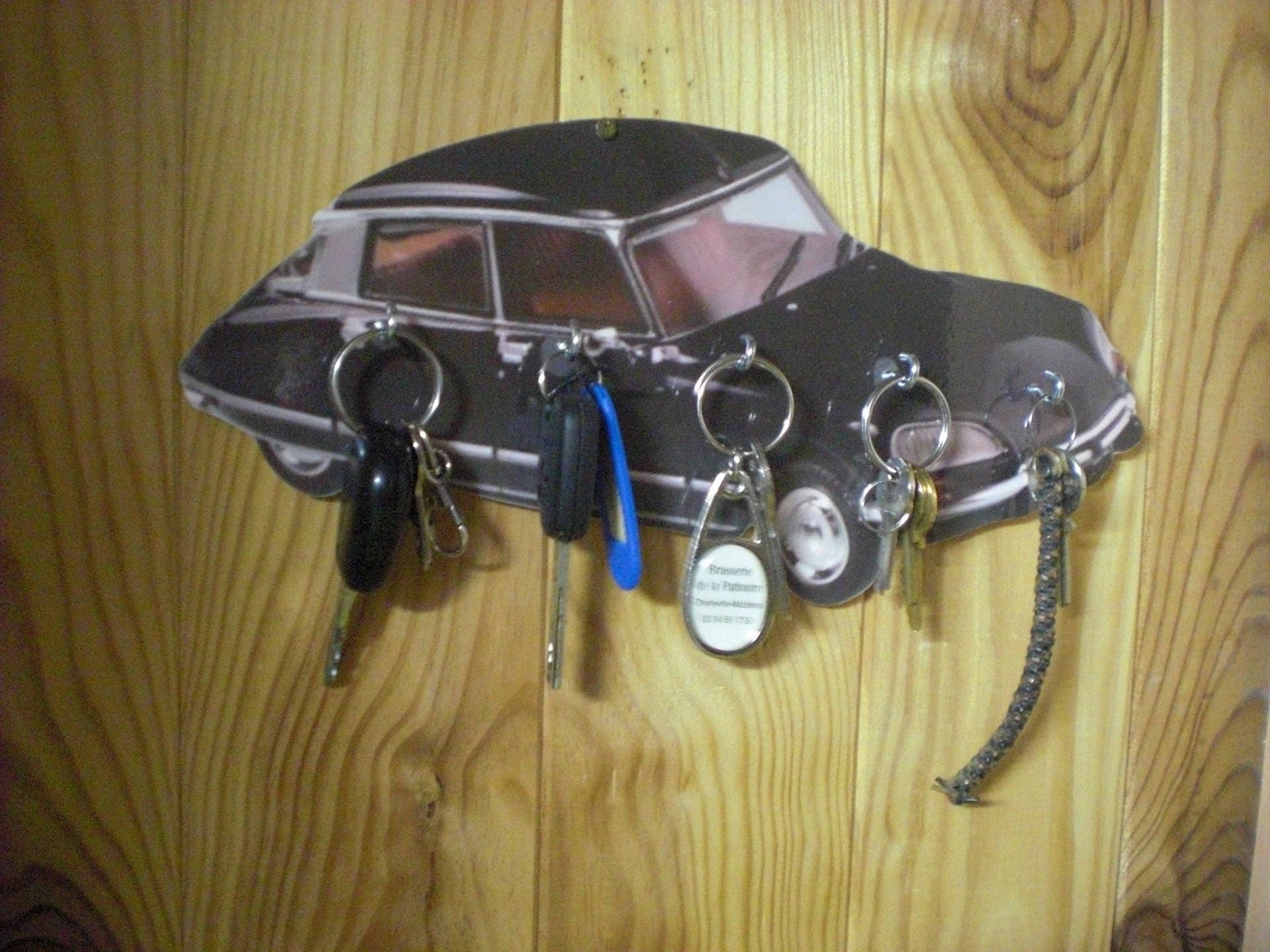 Porte Clés Mural Citroen Ds 23 Pallas, Accroche Vintage Personnalisé, Portrait Pet, Cadeau Personnal