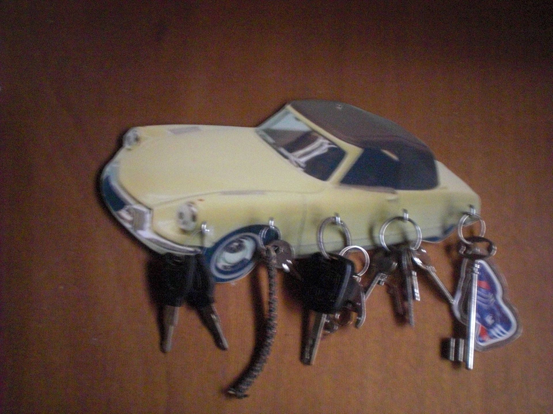 Porte Clés Mural Ds 19 Cabriolet, Accroche Vintage Personnalisé, Portrait Personnalisé, Cadeau Pet