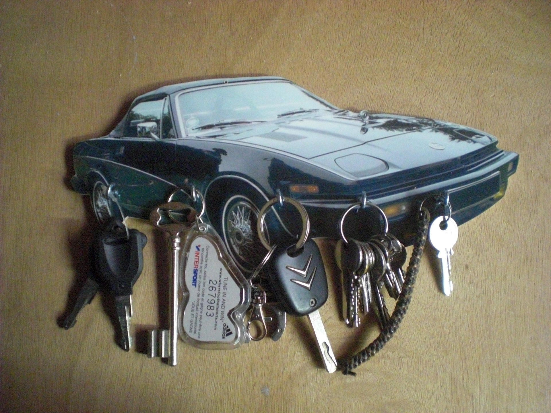 Porte Clés Mural Triumph Tr7, Accroche Vintage Personnalisé, Portrait Personnalisé, Cadeau Pet