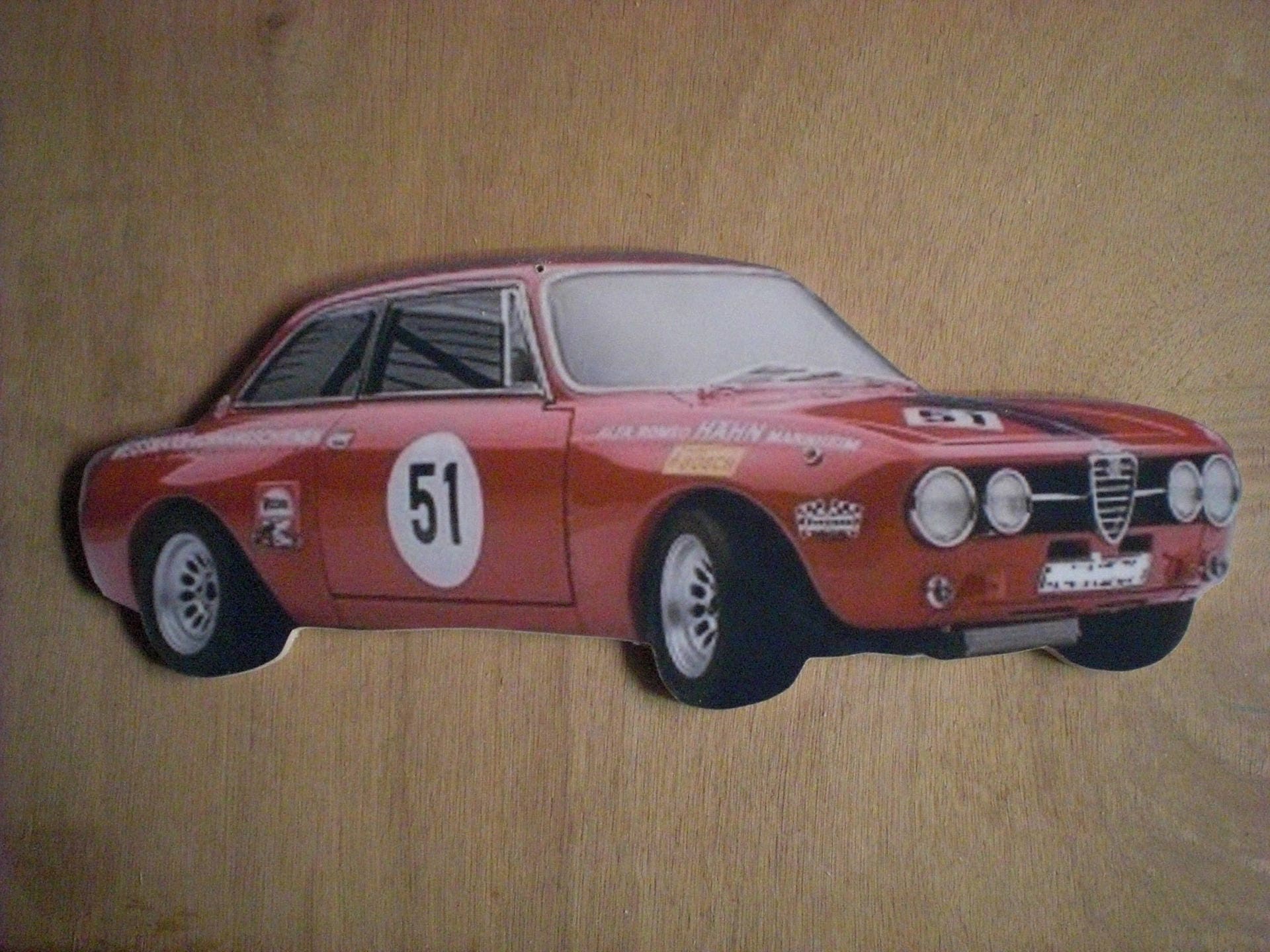 Porte Clés Mural Alfa Romeo 1600 Duetto Spider, Plaque Personnalisé, Portrait Pet, Cadeau Personnali