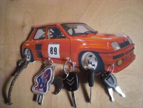 Key Wall Renault 5 Turbo Rally Key Hook Etsy