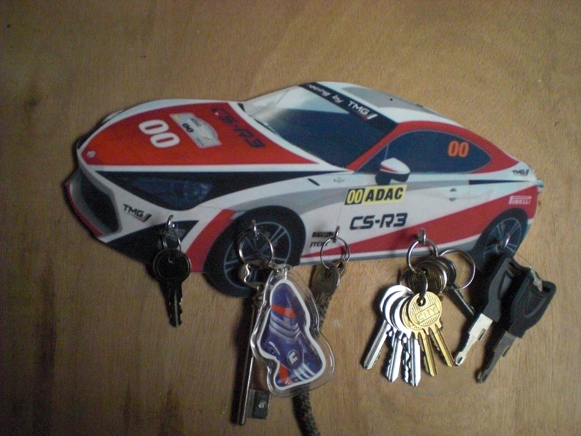 Porte Clés Mural Toyota Wrc Rallye, Accroche Vintage Personnalisé