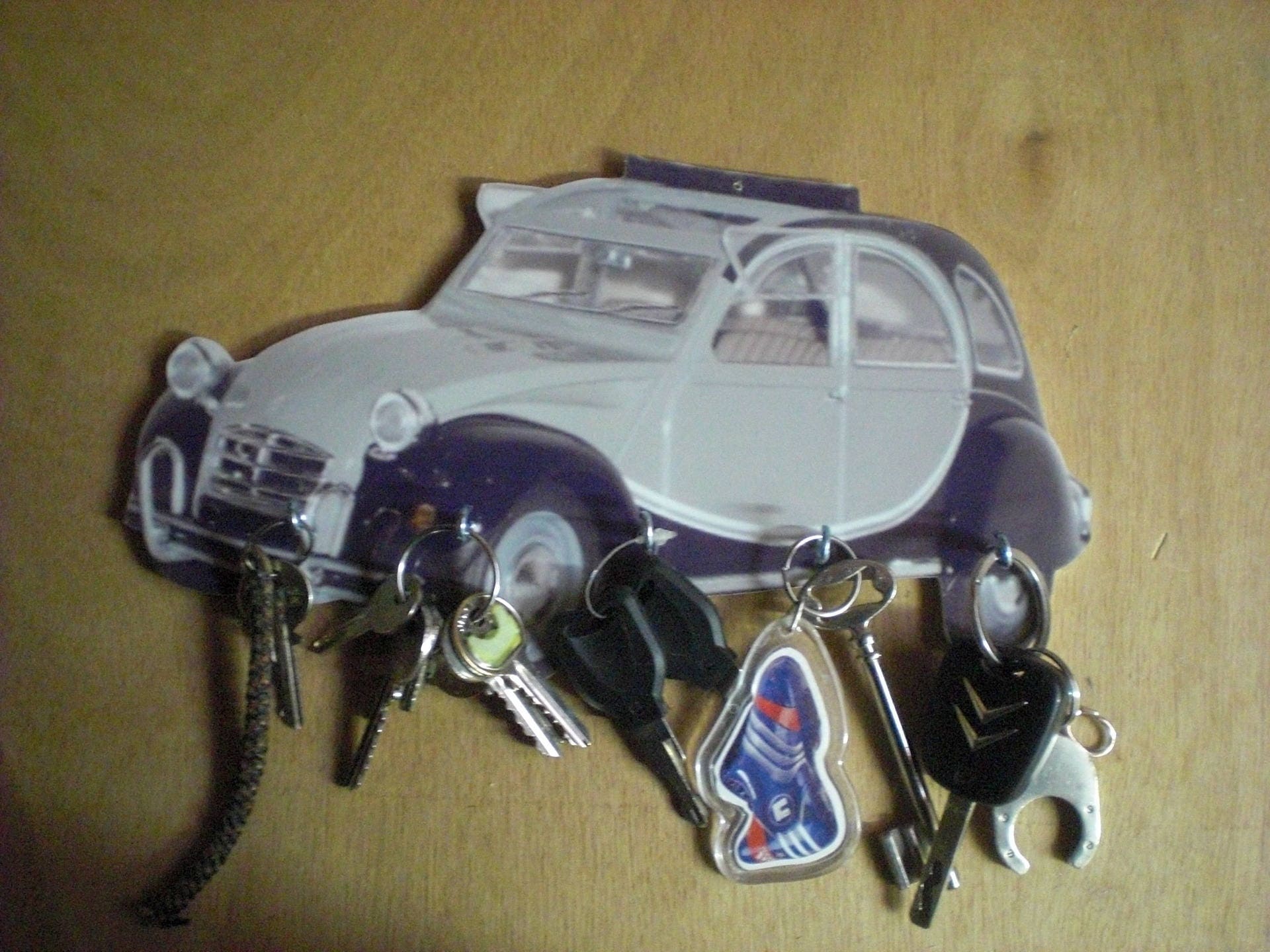 Porte Clés Mural 2Cv Charleston Grise