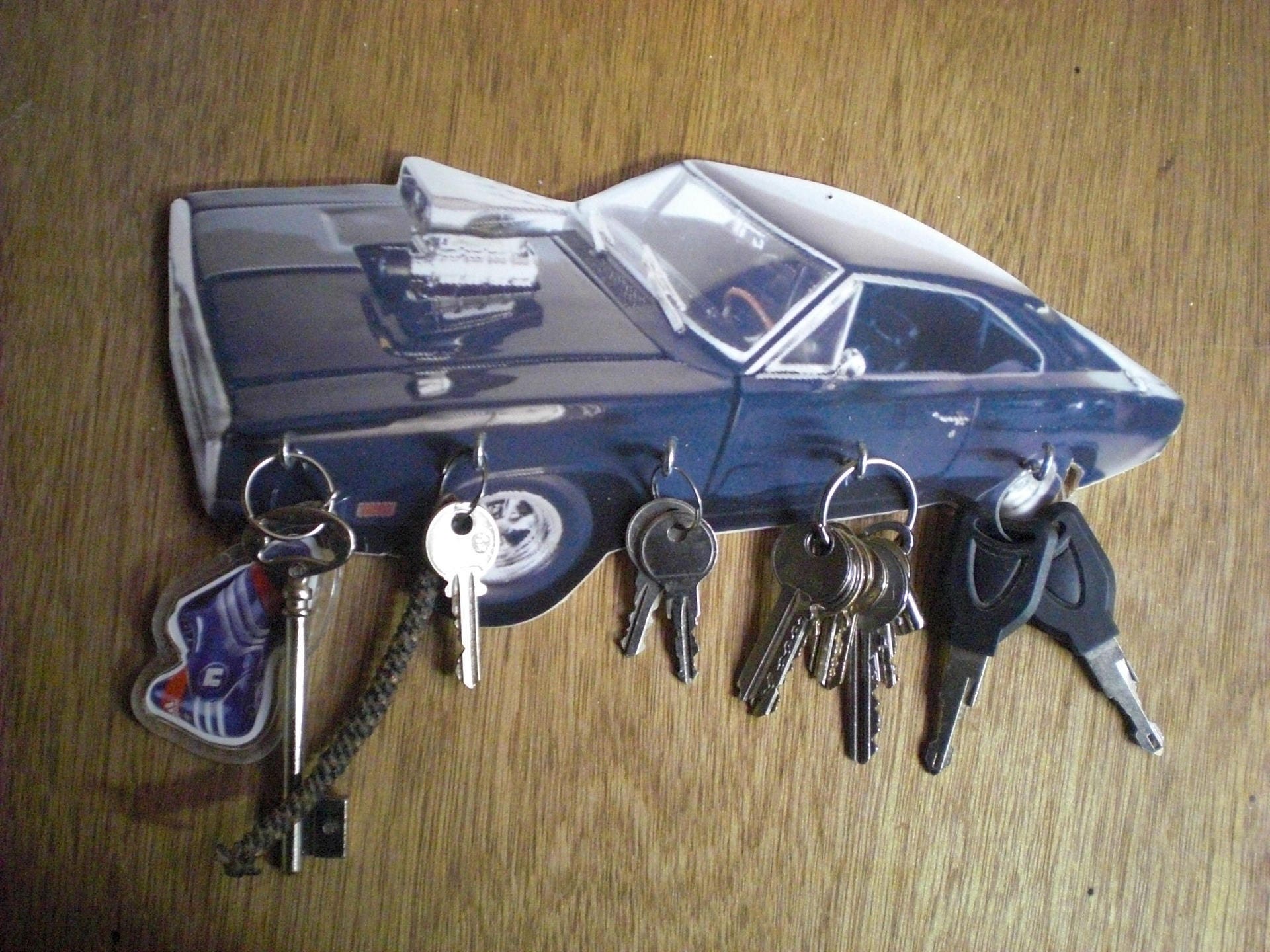 Porte Clés Mural Ford Mustang, Accroche Vintage Personnalisé, Portrait Pet, Cadeau Personnalisé