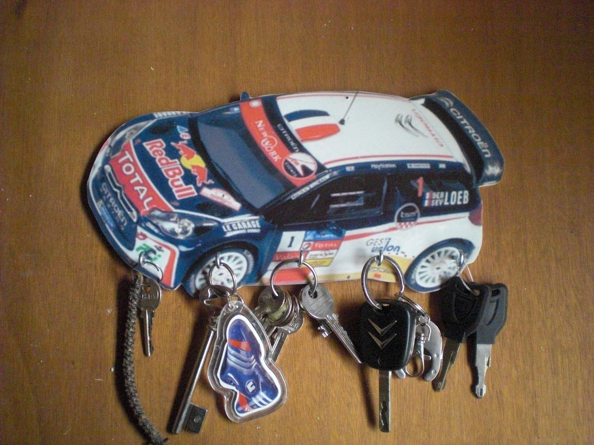 Porte Clés Mural Citroen Ds Wrc Loeb/Accroche Vintage