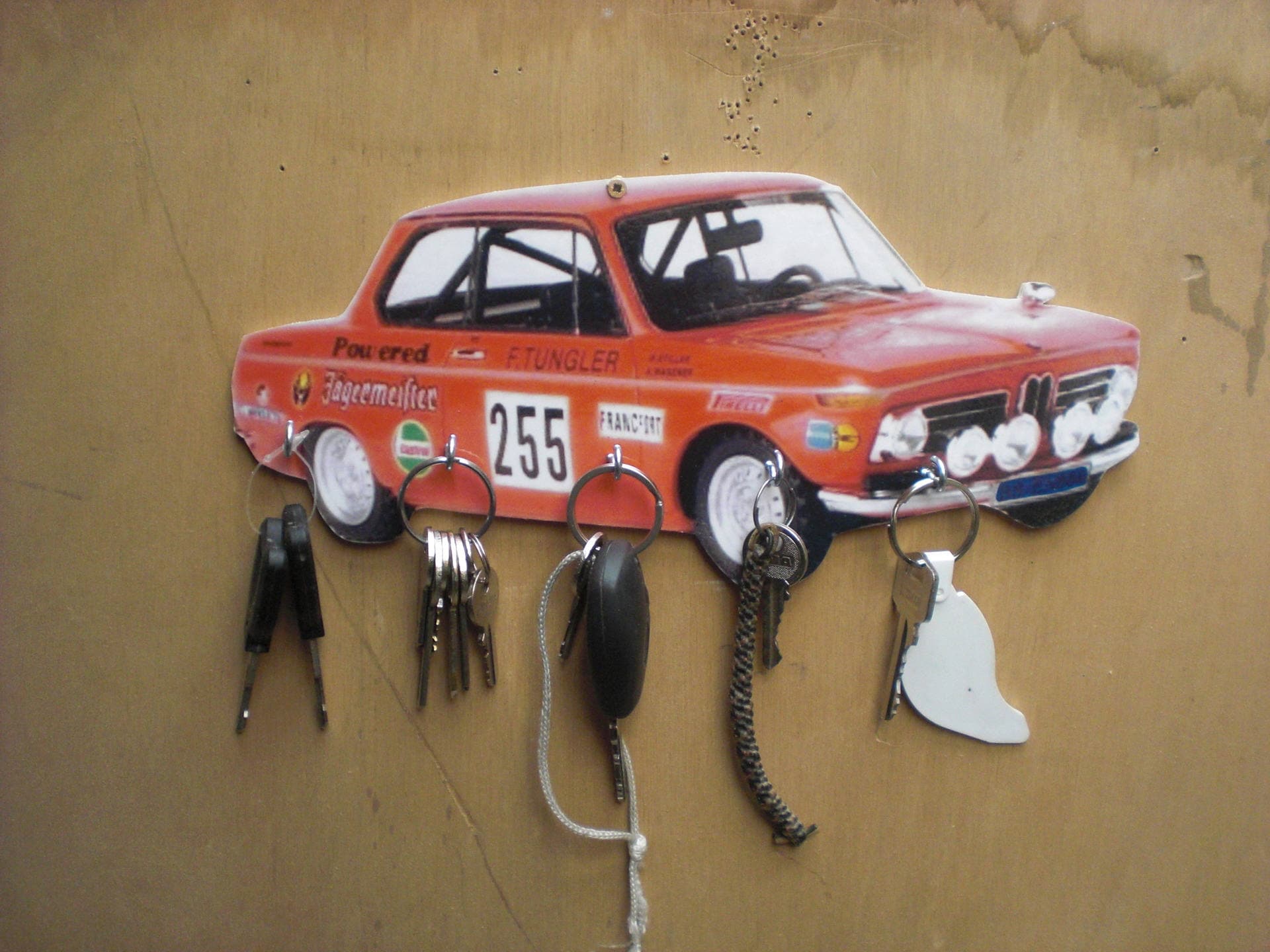 Porte Clés Mural Bmw 2002 Rallye, Accroche Vintage Personnalisé