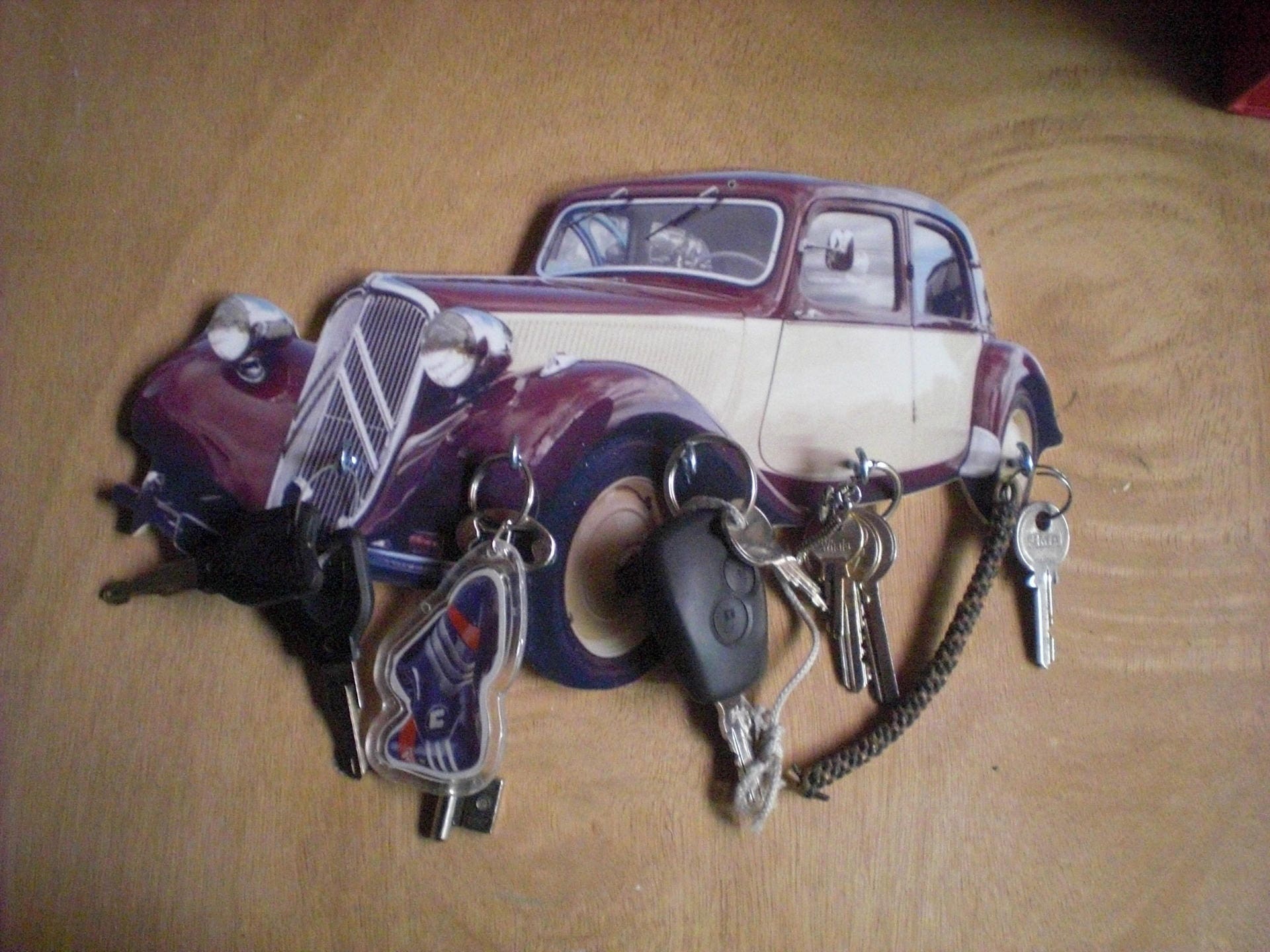 Porte Clés Mural Citroen Traction 15, Accroche Vintage Personnalisé, Portrait Pet, Portrait Personna