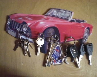 triumph tr4 hook key/triumph TR4 keychain