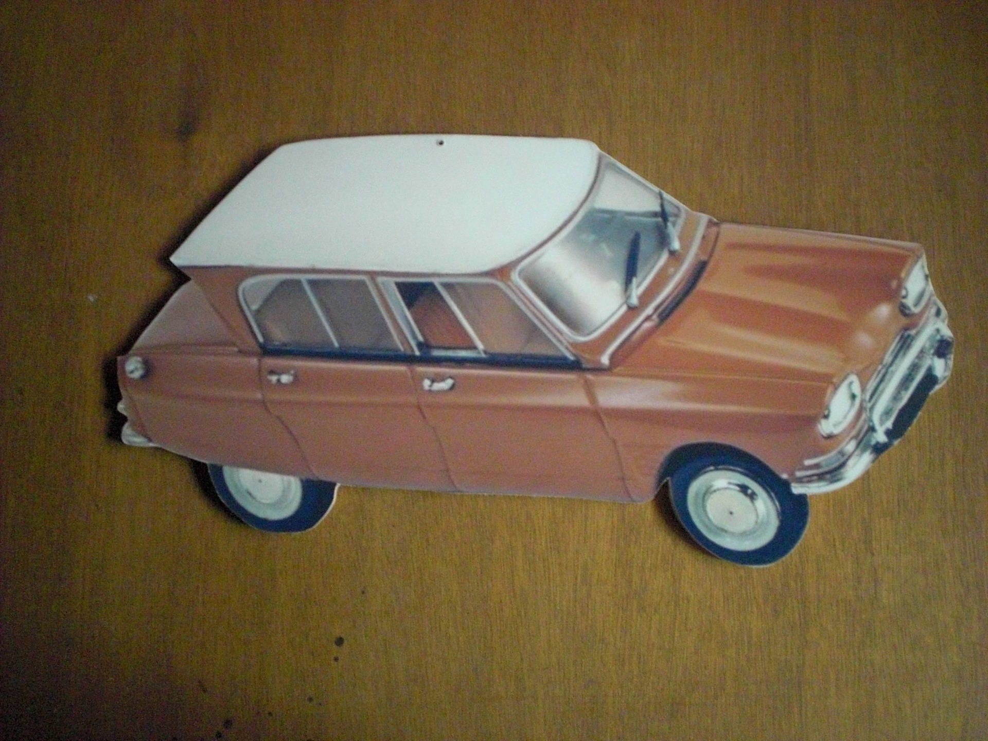 Plaque Décorative Mural Citroen Ami 6, Accroche Clés Vintage Personnalisé, Portrait Pet, Cadeau Pers