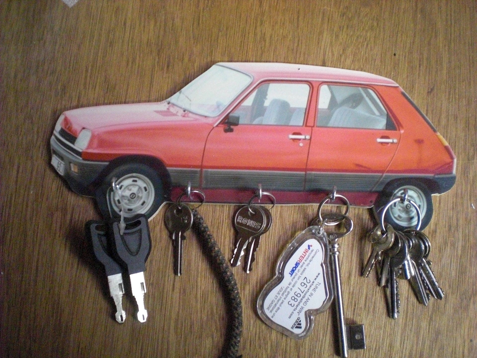 Porte Clés Mural Renault 5/R5 /Accroche Clés
