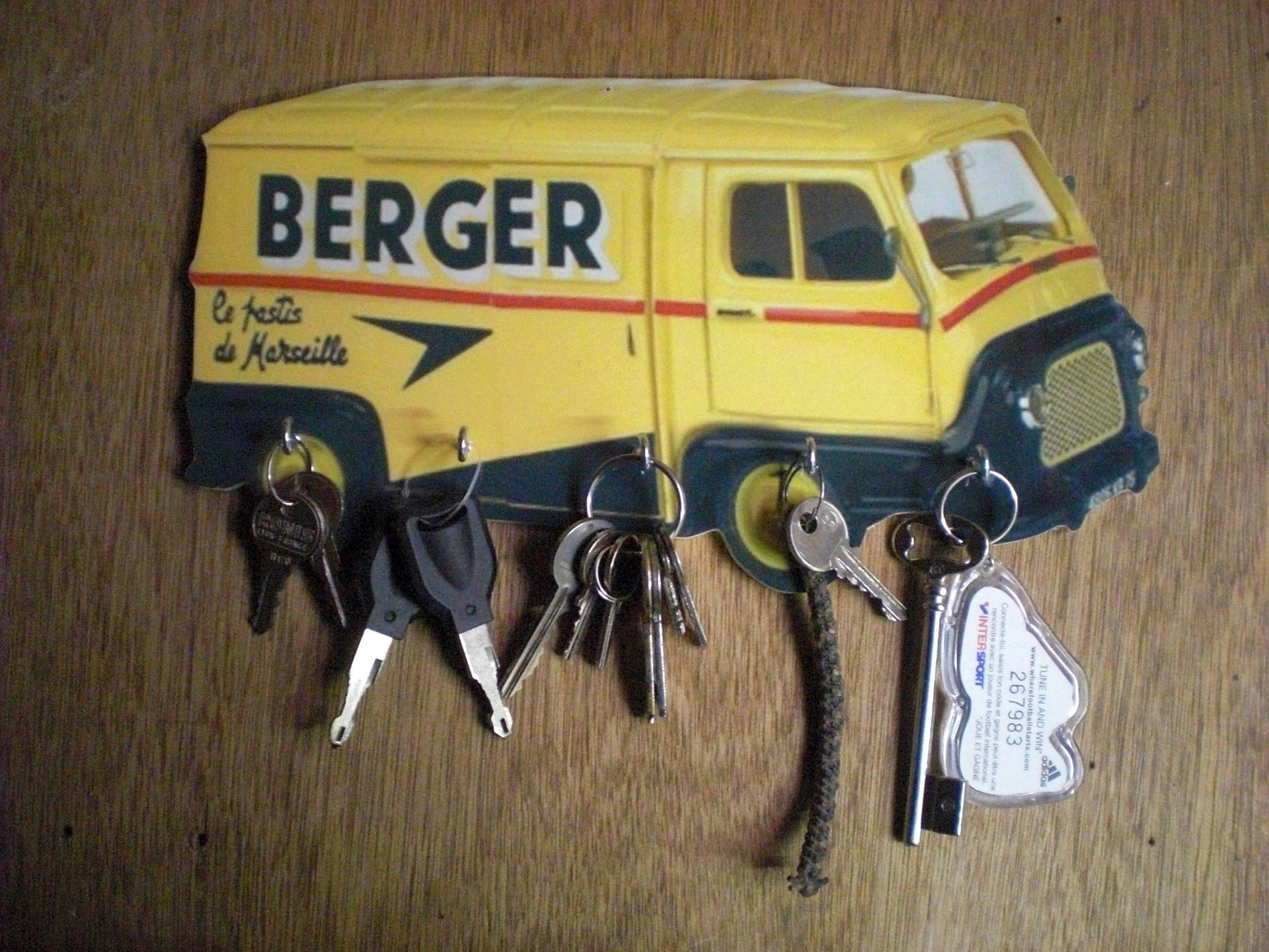 Porte Clés Mural Camion Berger, Accroche Vintage Personnalisé, Portrait Pet, Cadeau Personnalisé