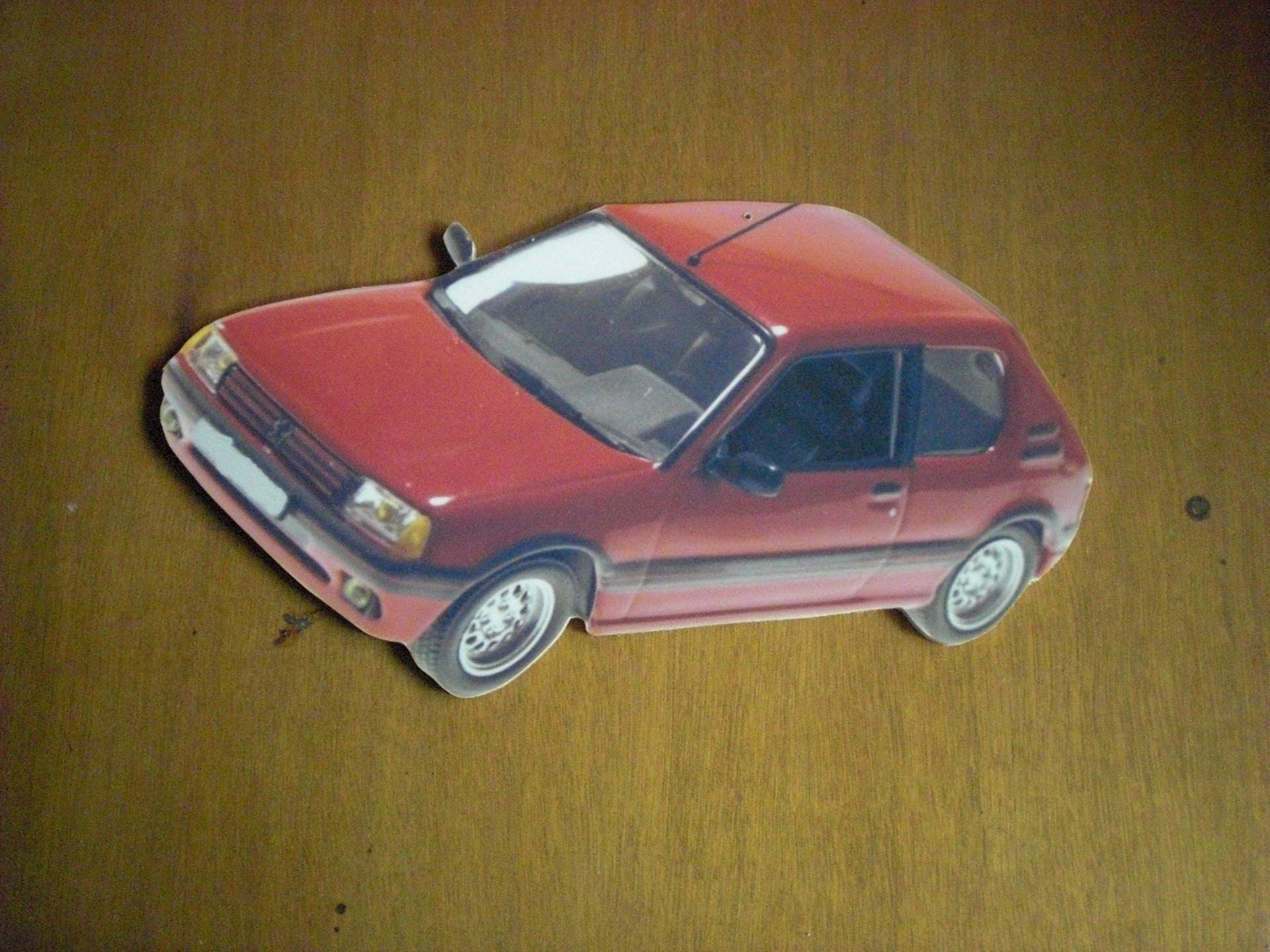 Plaque Décorative Peugeot 205 Gti | No ÉmailléeCadeau Personnalisé Portrait Personnalisé