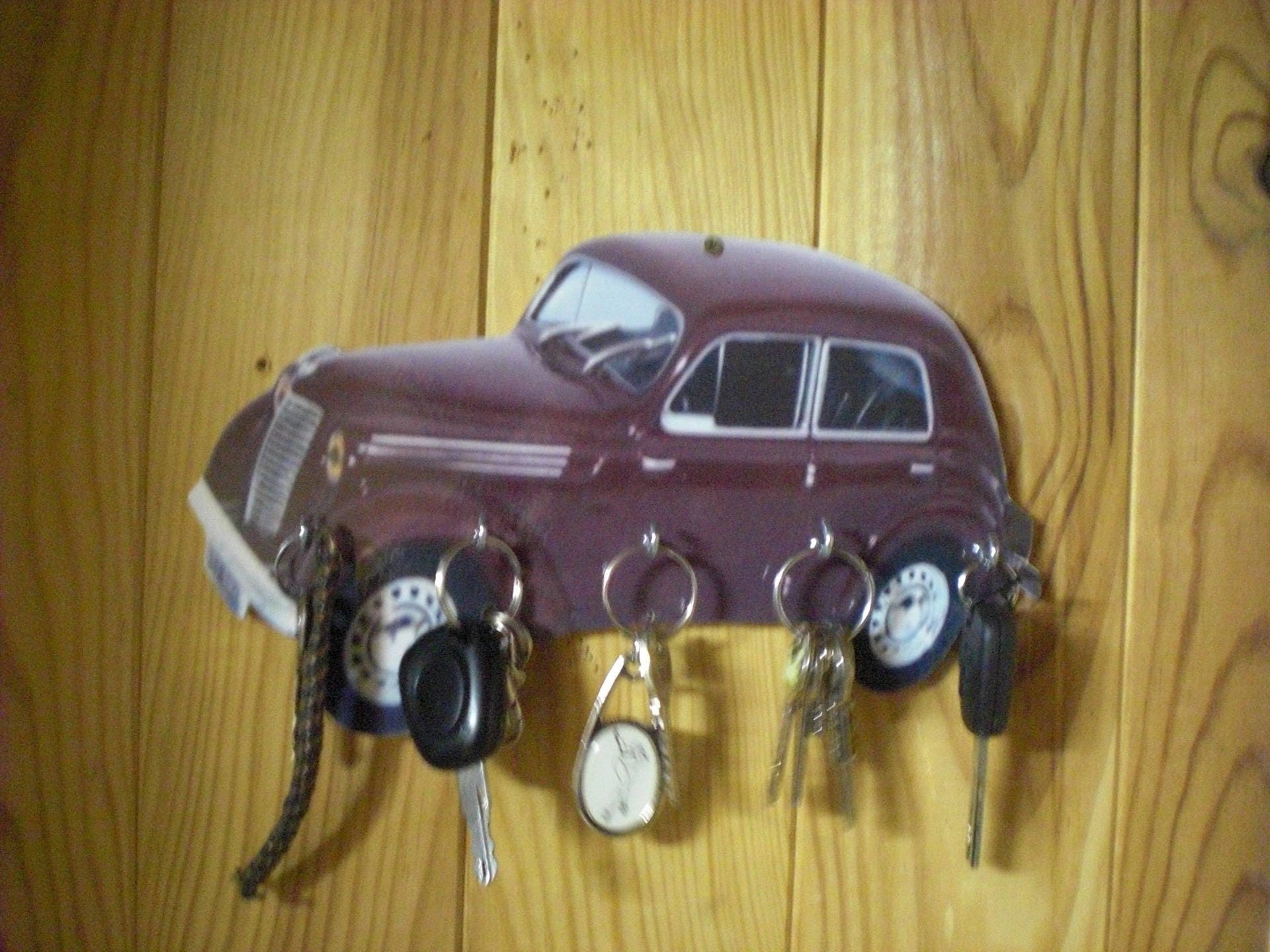 Porte Clés Mural Renault Juvaquatre, Accroche Vintage Personnalisé, Portrait Personnalisé, Cadeau Pe