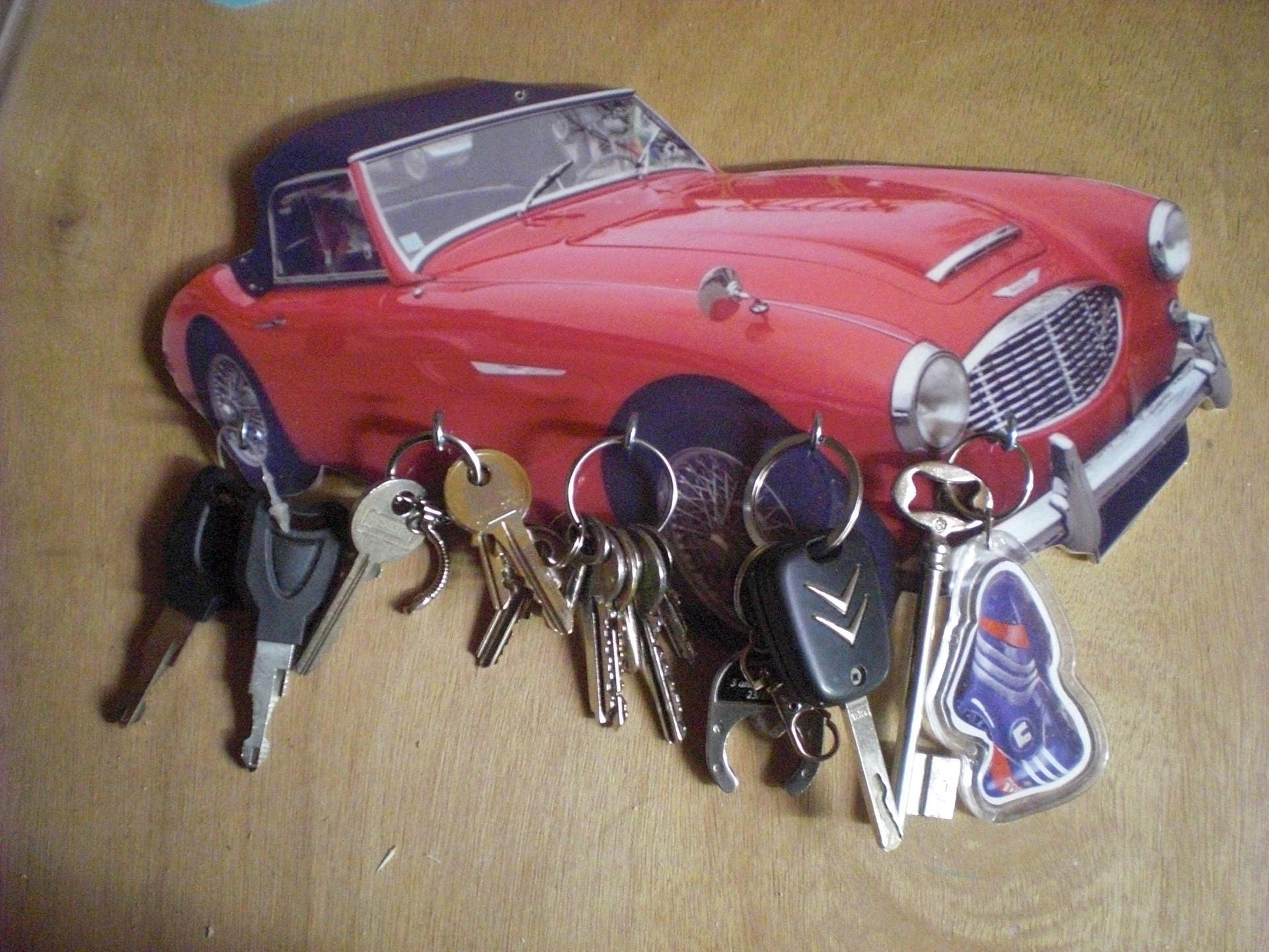 Porte Clés Mural Austin Healey 3000, Accroche Vintage Personnalisé, Portriat Personnalisé, Portrait 