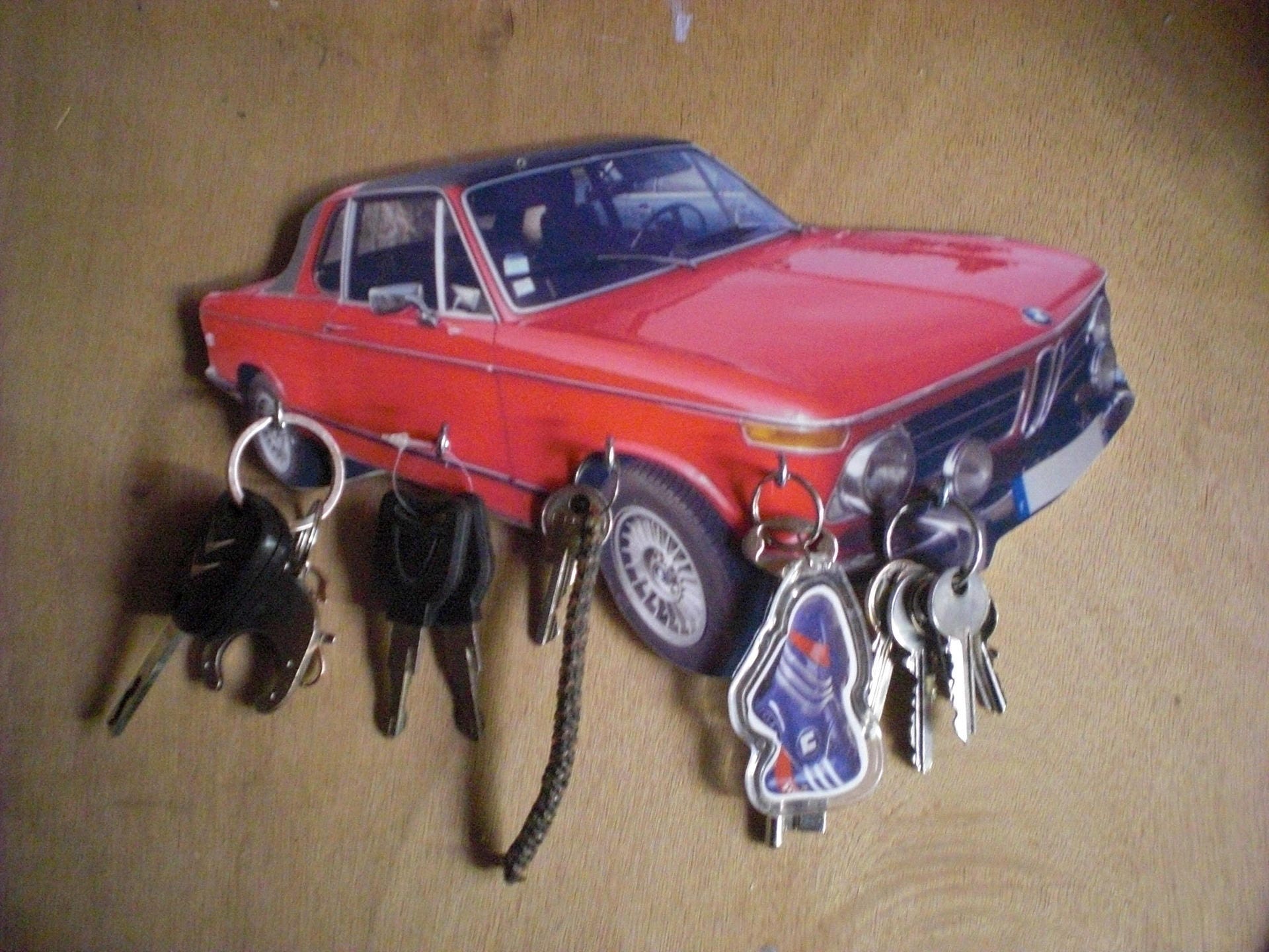 Porte Clés Mural Bmw 2002, Accroche Vintage Personnalisé, Portrait Pet, Cadeau Personnalisé