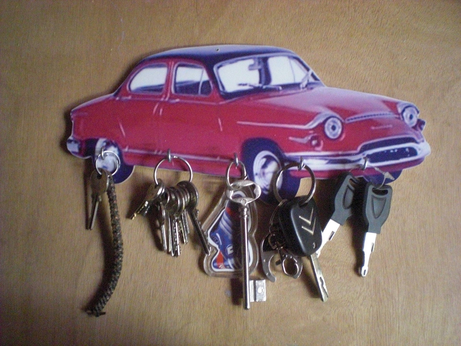 Porte Clés Mural Panhard Pl 17, Accroche Vintage Personnalisé, Portrait Personnalisé, Cadeau Pet