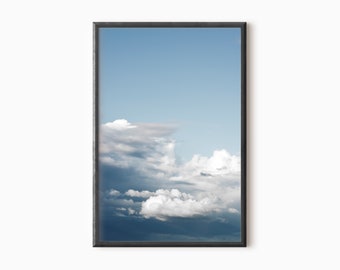 Clouds Art Print | Printable Blue Sky Photography DOWNLOAD     #0498