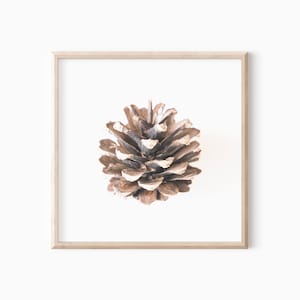 Pine Cone Wall Art Digital Print | Rustic Printable Wall Art    #1232
